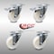 Service Caster 4 Inch SS Nylon Wheel Swivel Top Plate Caster Total Lock Brakes SCC, 2PK SCC-SSTTL20S414-NYS-2-S-2 - alternate 1